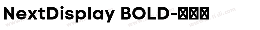 NextDisplay BOLD字体转换